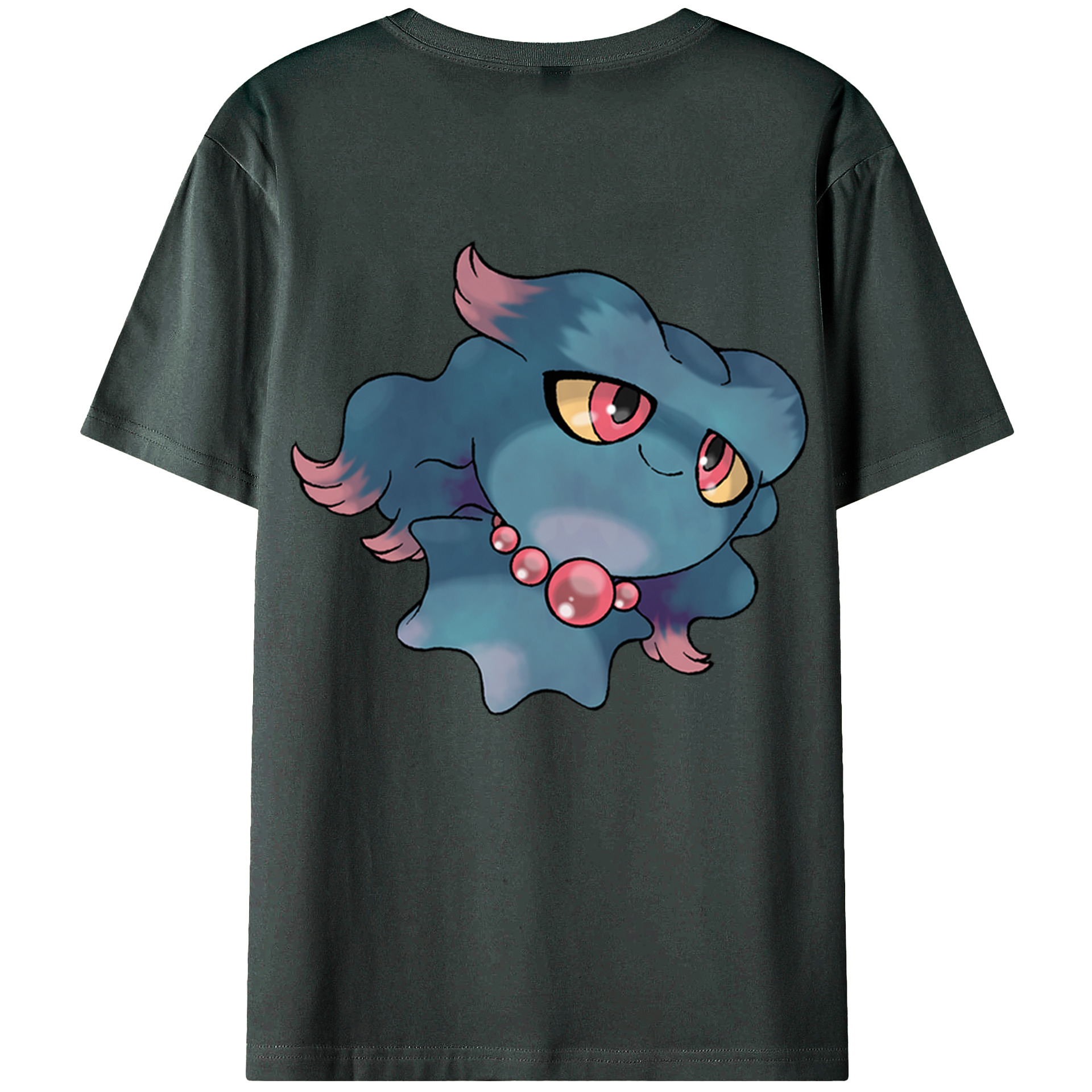 （画像用） ポケットモンスター Pokémon 綿100％ メンズ半袖Tシャツ（バックプリント） 通気性